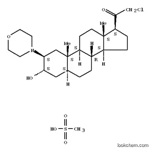 Molecular Structure of 187652-71-7 ((2B,3A,5A)-21-CHLORO-3-HYDROXY-2-(4-MORPHOLINYL)PREGNAN-20-ONE)